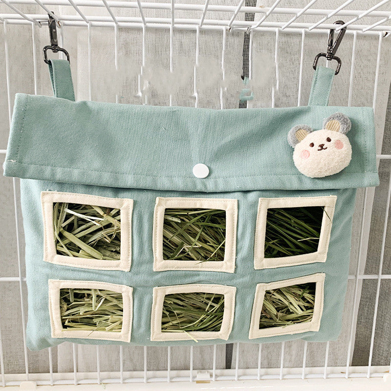 Cozy Hay Bag — Cotton Canvas Hay Holder for Bunnies